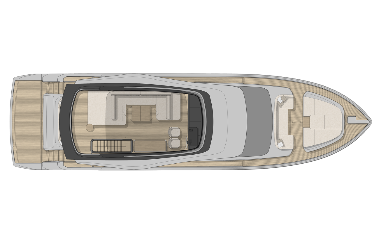 Plan du Cranchi Sessantadue 62 : Flybridge